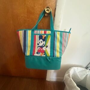 Disney Teal and Multicolor Mickey Mouse Tote